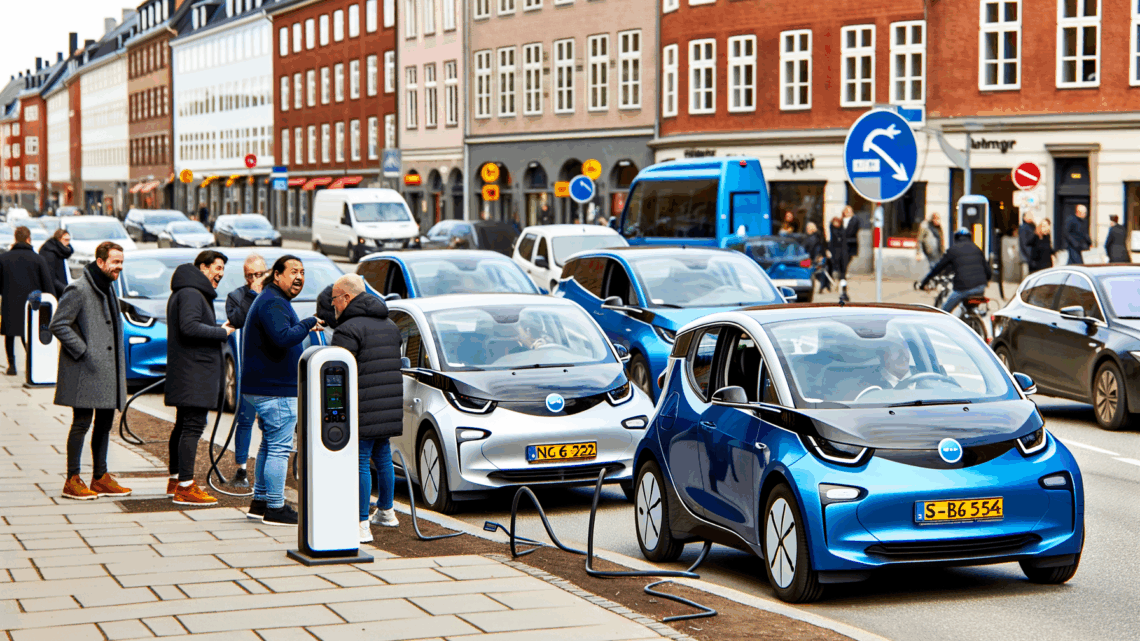 Danmark når en halv million elbiler på vejene